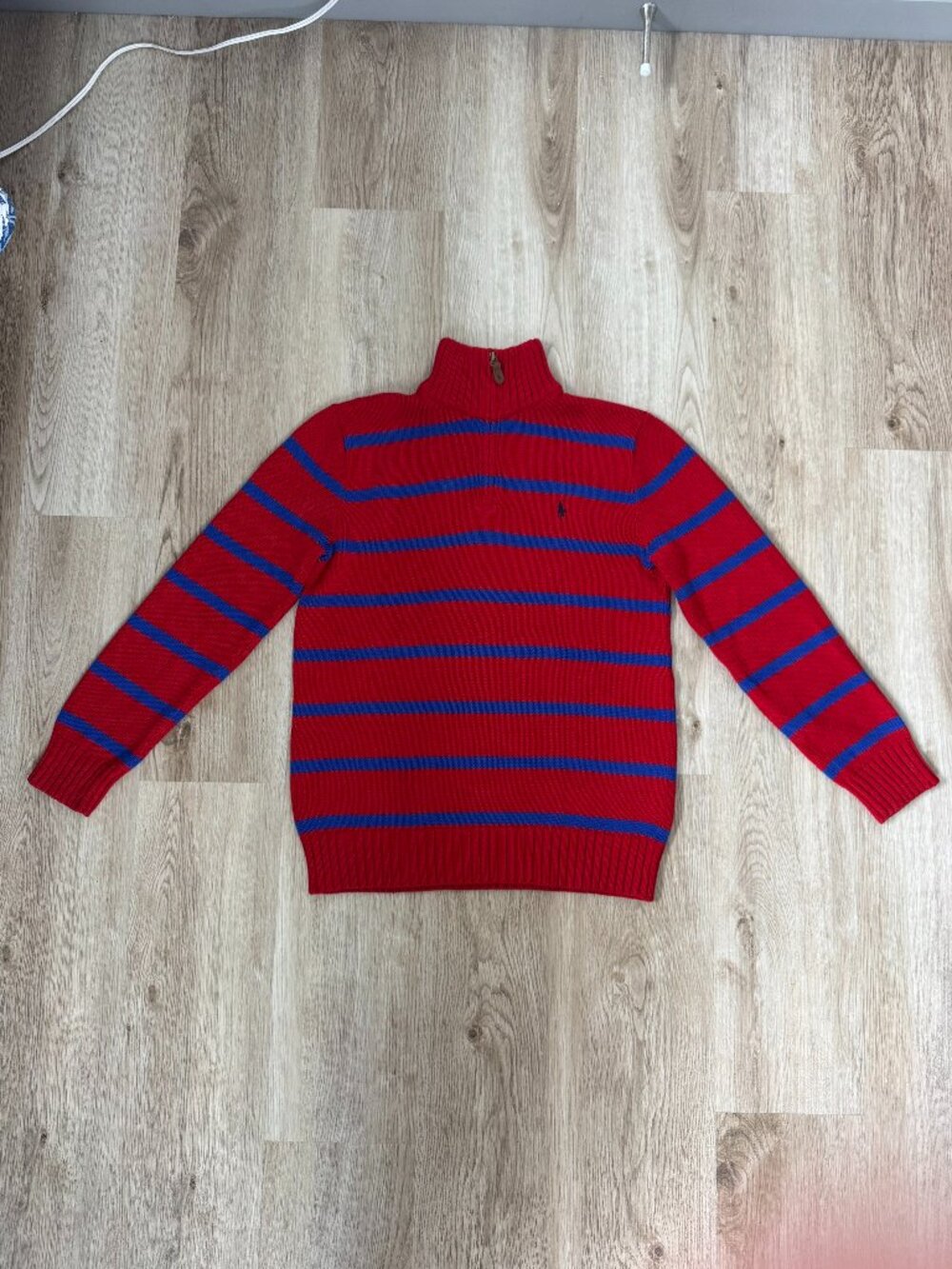Polo Ralph Lauren Striped Quarter Zip Sweater